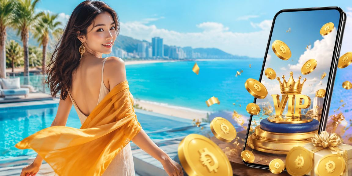 Bờ biển Nha Trang về đêm với ánh đèn rực rỡ tại khu vực giải trí VIP